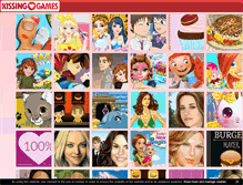 Tablet Screenshot of kissinggames.com
